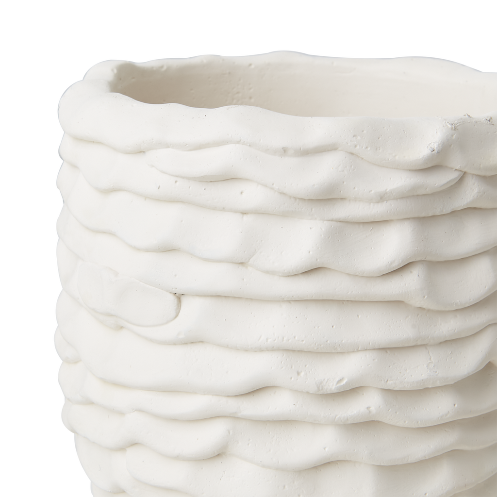 CREAM kruka L Ø31xH42 cm, elfenben