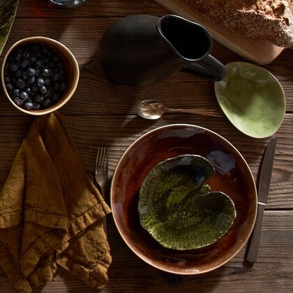 Riviera Alchemille leaf - forest green 18cm