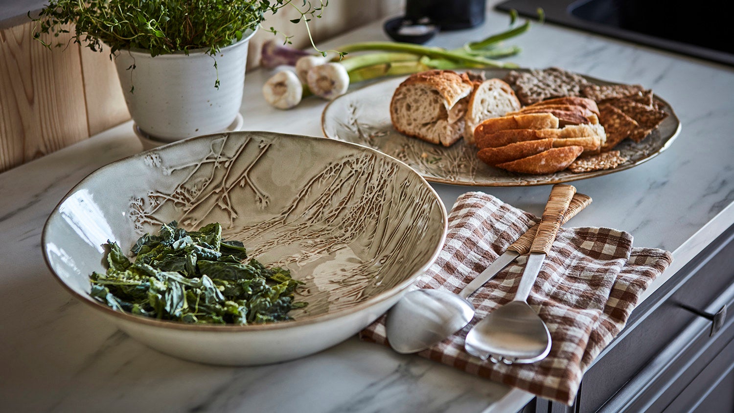 ODIN Salladsbestick, Svart