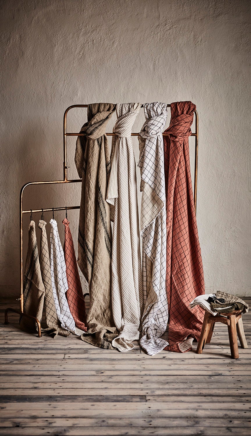 ELSA Kökshandduk, Beige/svart