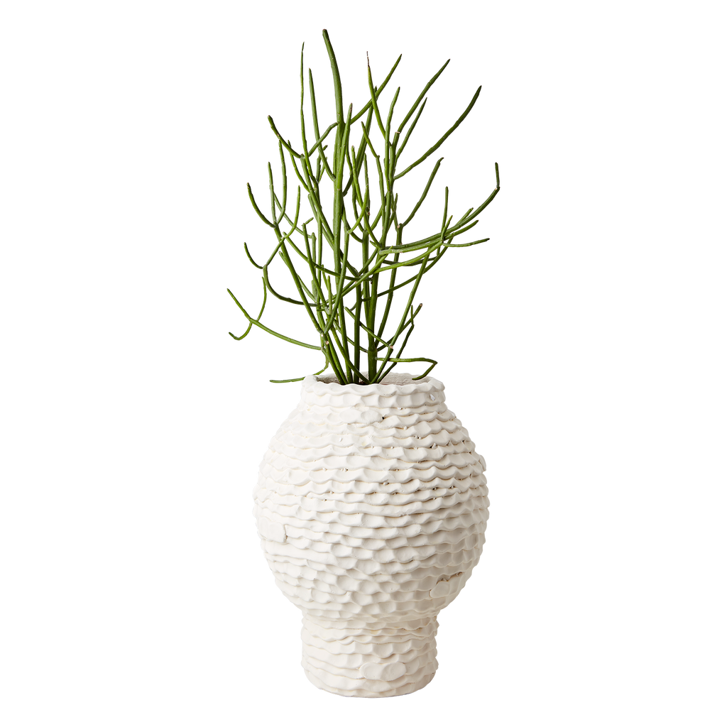 CREAM kruka L Ø31xH42 cm, elfenben