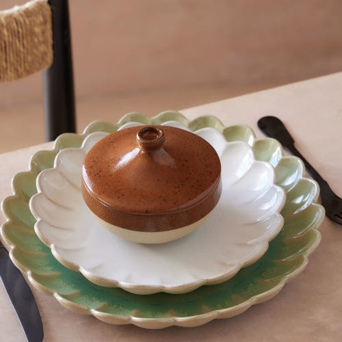 Marrakesh assiett Vit Ø 18.8 cm