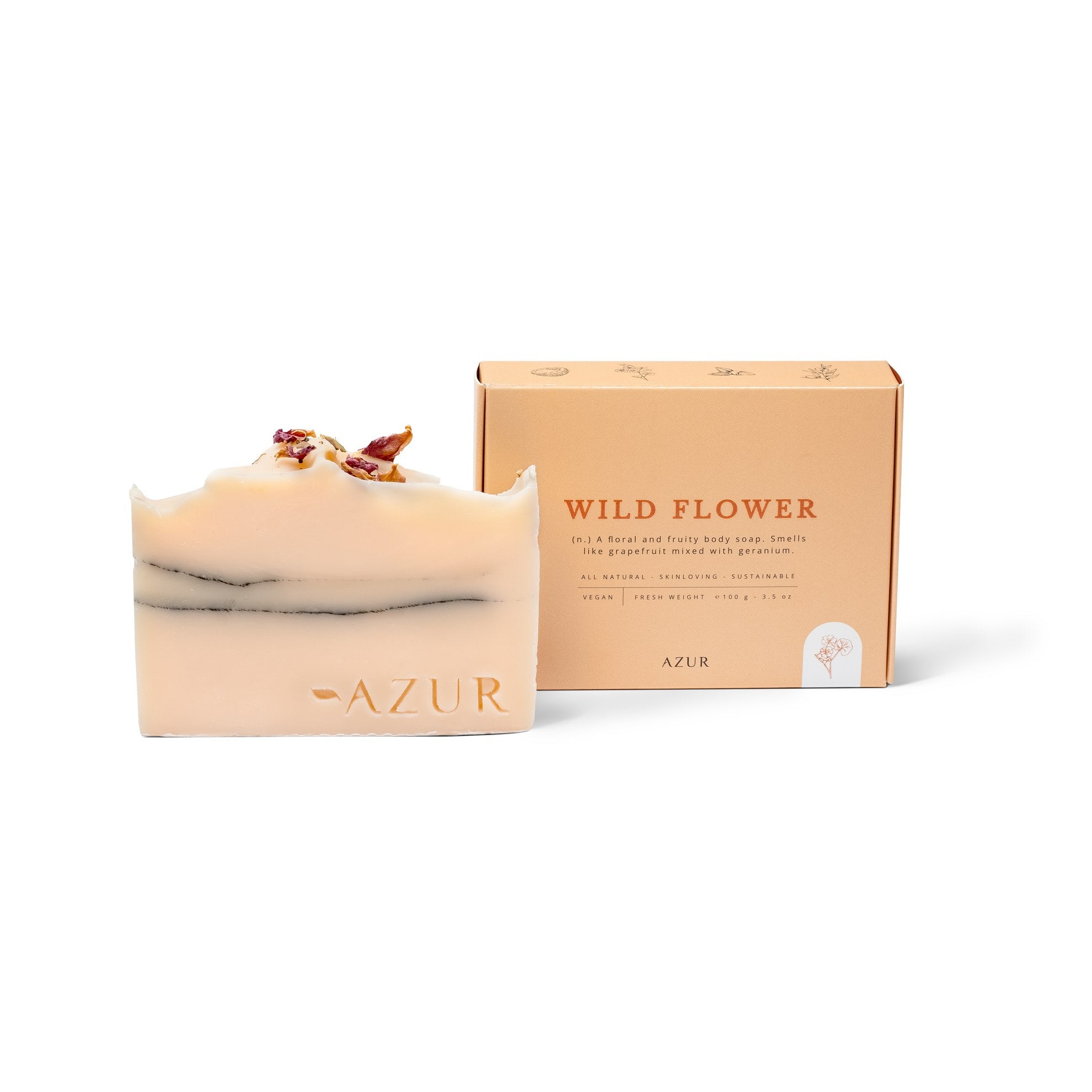 Azur Wild Flower | Natural Soap Bar | Handmade