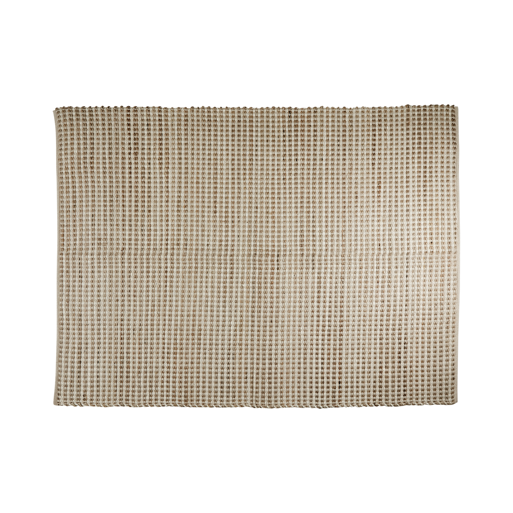 VENDELA matta L 240x180 cm, beige/elfenben