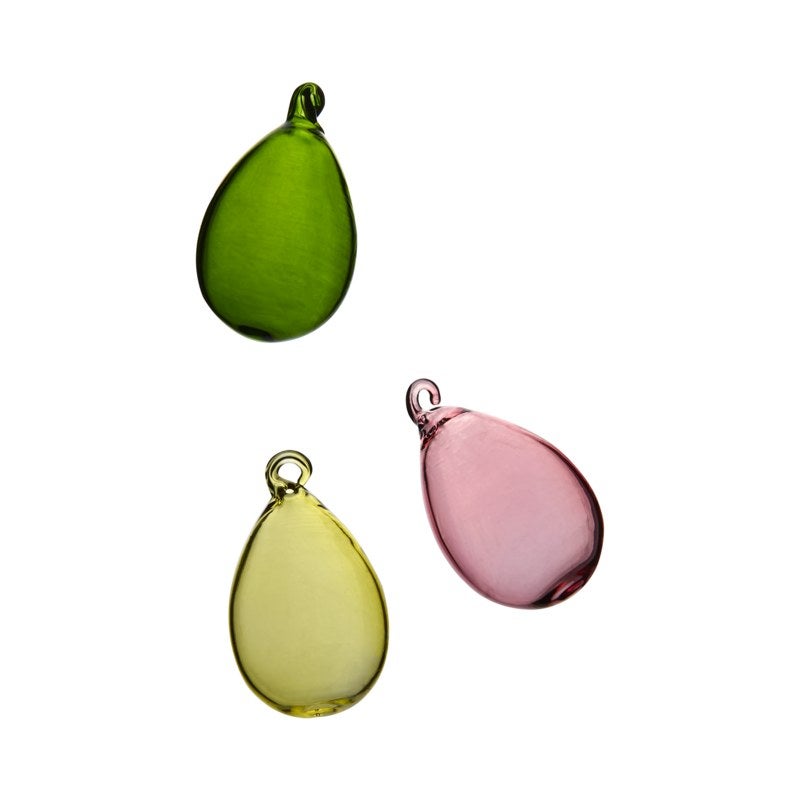 BUNNY Påskdekoration, 3-pack, Rosa/grön/gul