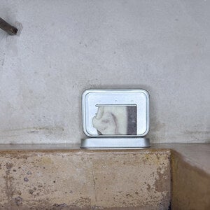 Azur Rostfri tvålförvaring för resan | Med dränering | Hållbart resande