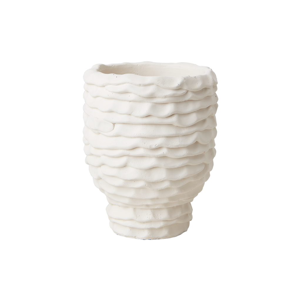 CREAM kruka L Ø31xH42 cm, elfenben