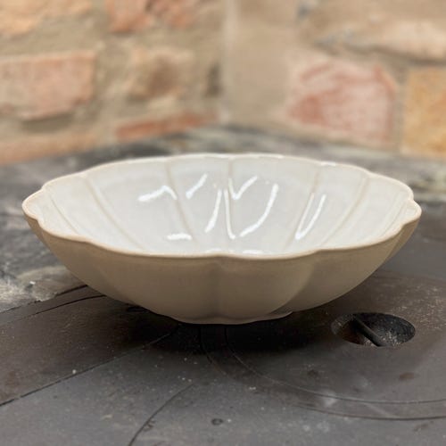 Marrakesh Sopp-, Pasta- eller serveringsskål Vit Ø 23 cm