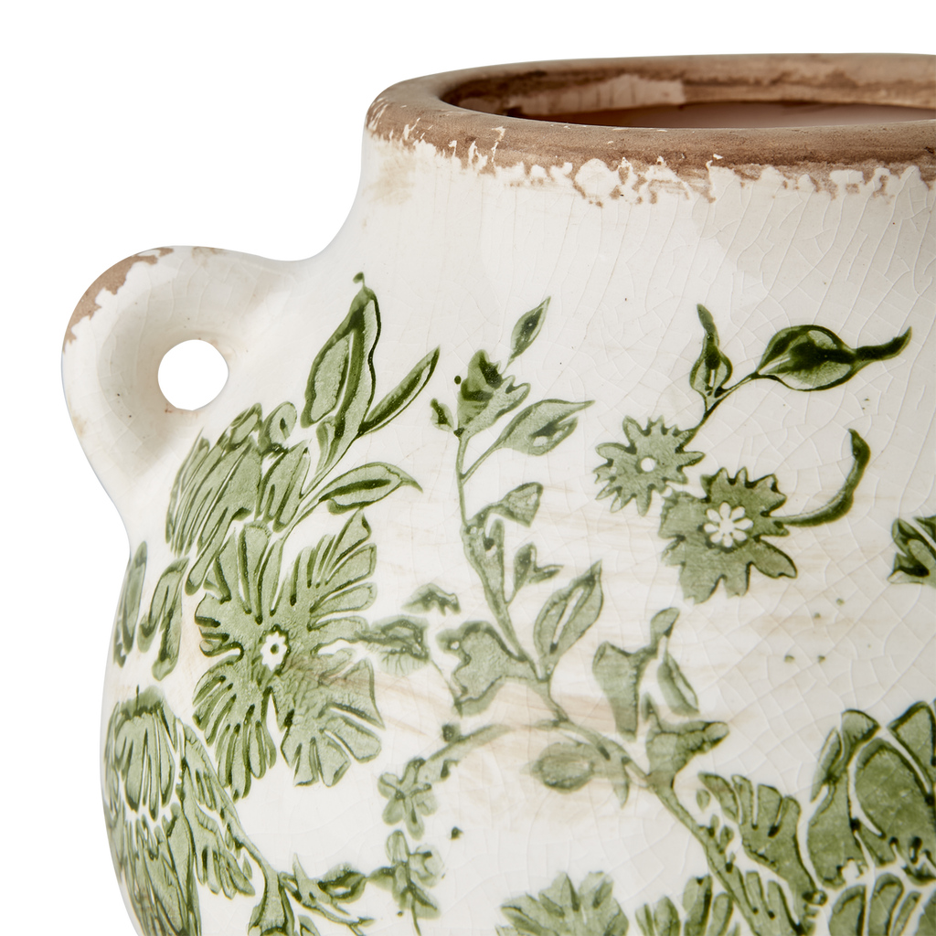 VICTORIA Urna, Vit/grön