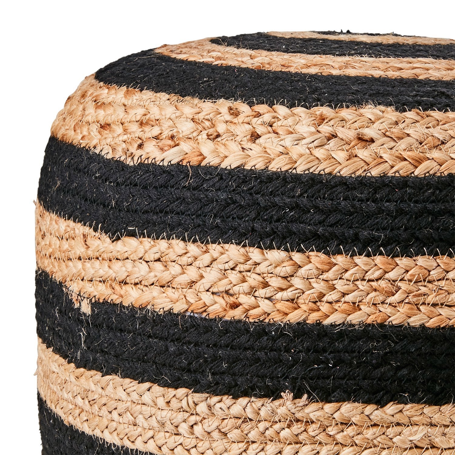 JUNI Sittpuff, Svart/natur