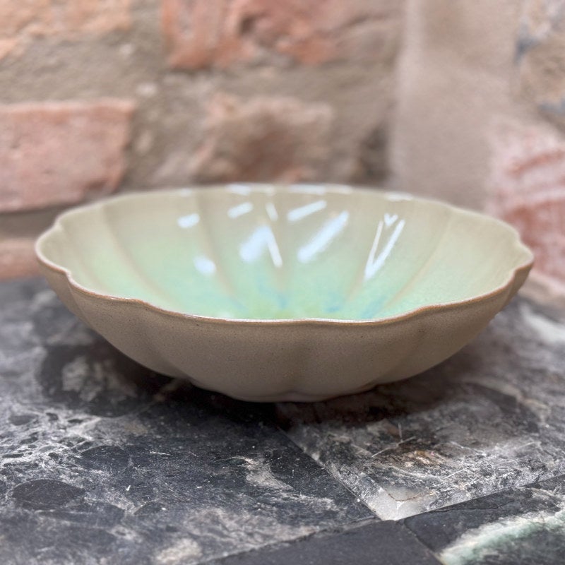 Marrakesh Sopp-, Pasta- eller serveringsskål Grön Ø 23 cm