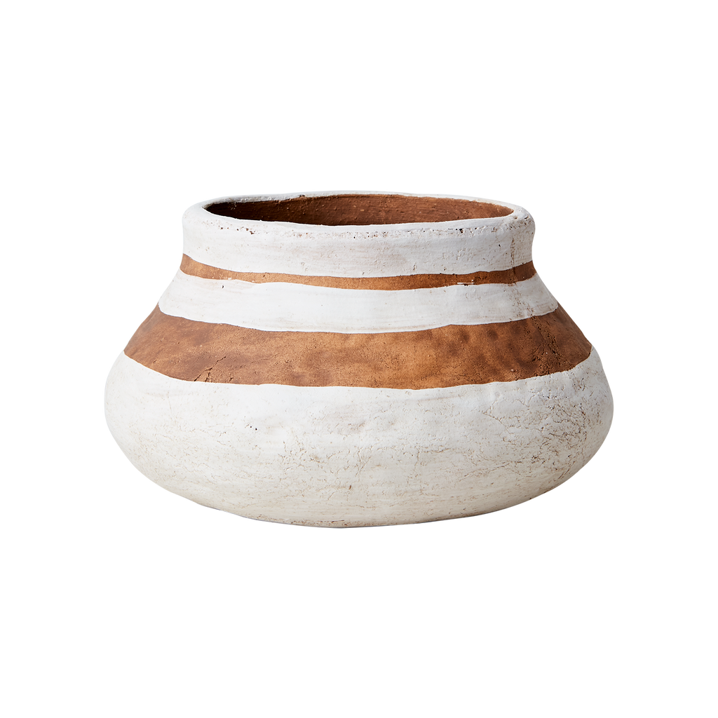 CAMILLE Kruka S, Vit/brun