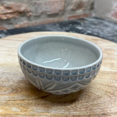 Cristal Liten frukt- och flingskål Ø 12 cm Grå