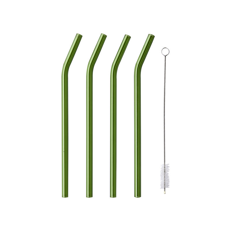 COCKTAIL Sugrör, 4-pack, Grön