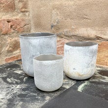 Halde ljuslykta i frostat glas