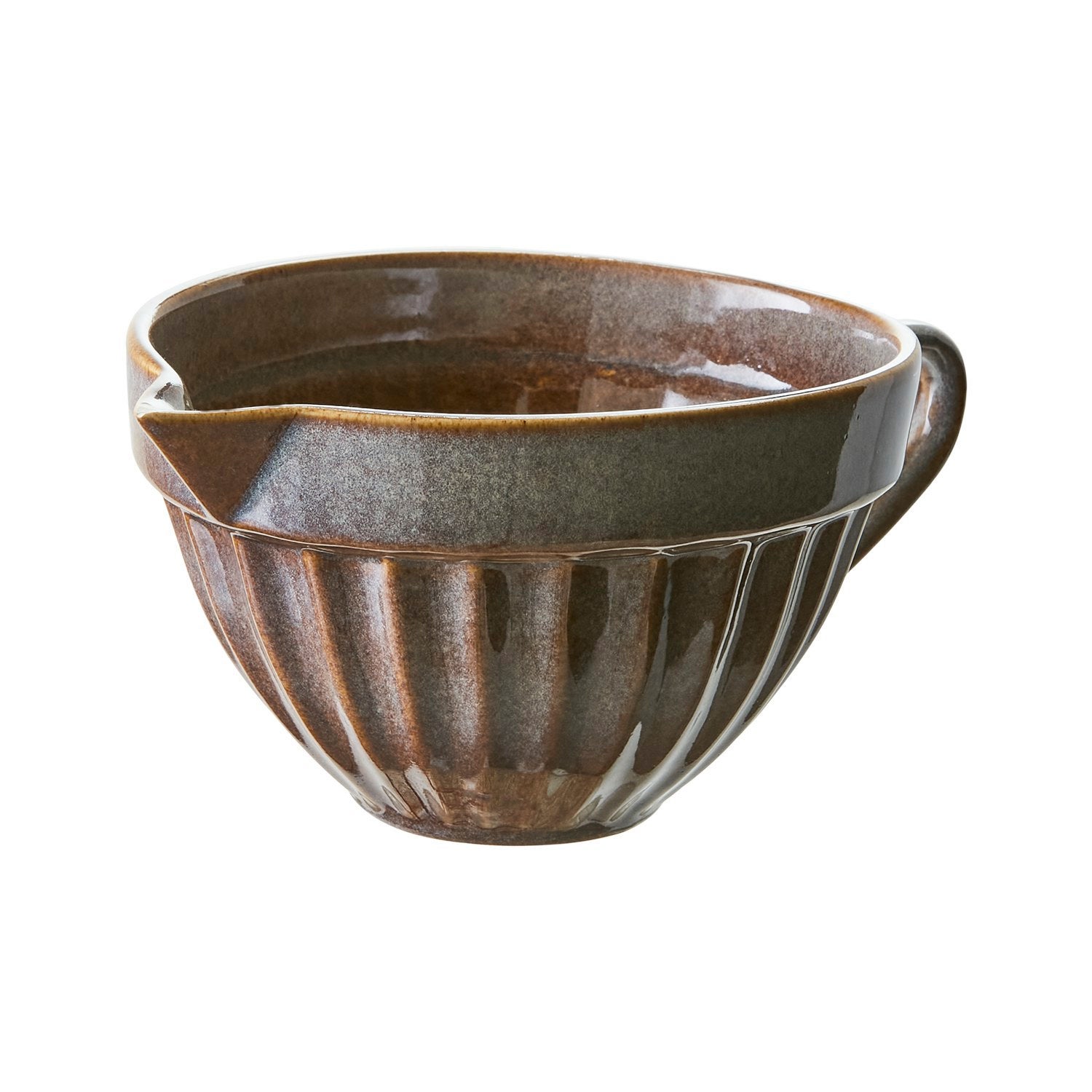 COSTA Skål med pip, Mörkgrön/brun