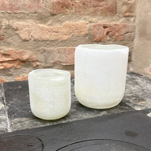 Halde Vit Ljuslykta 10 cm