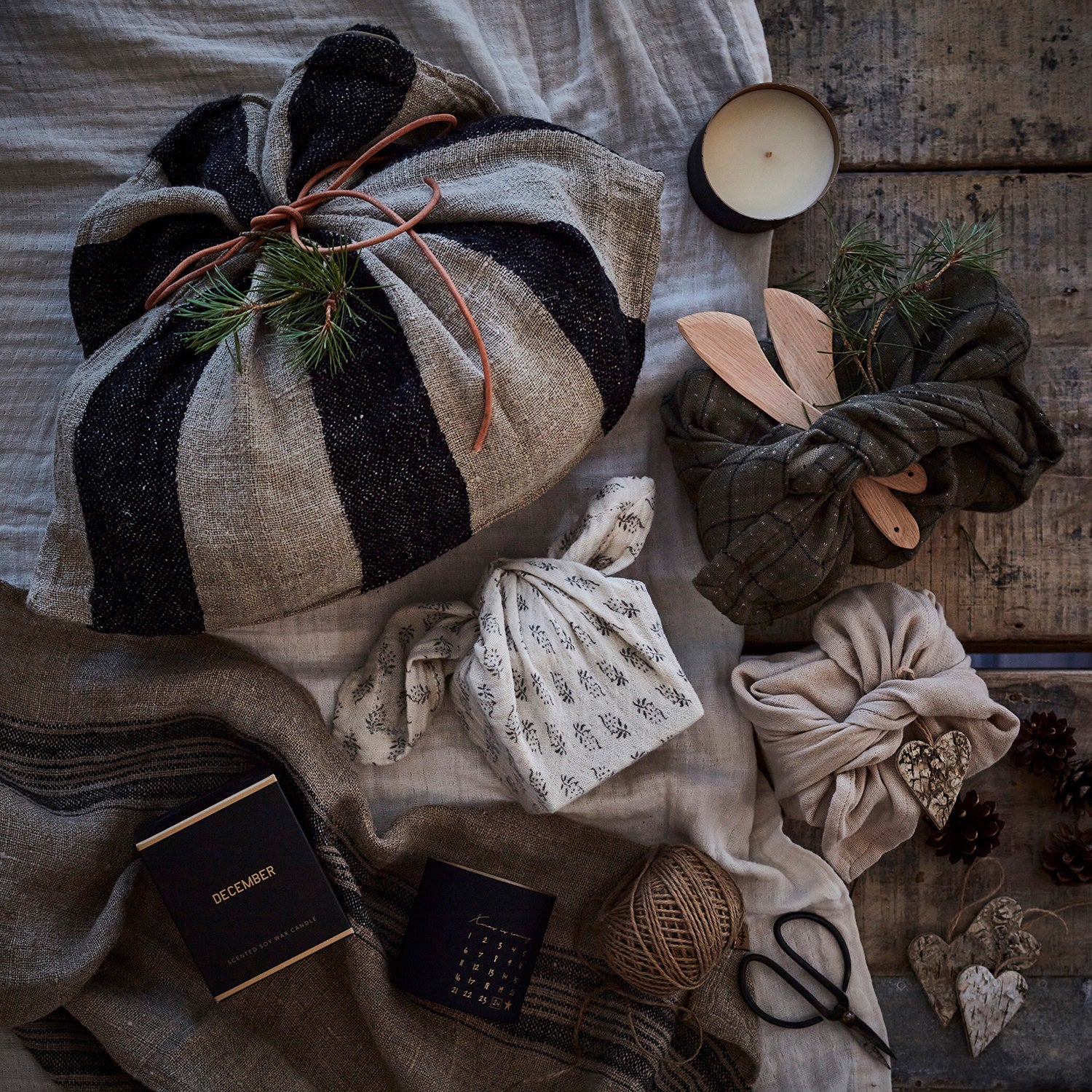 ELSA Servett, Natur/grå