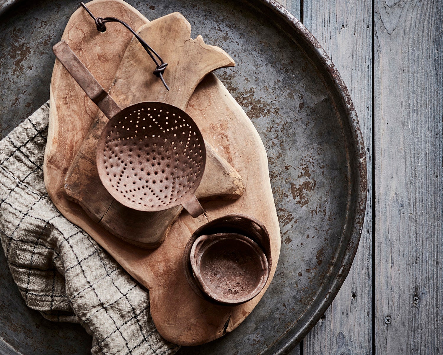 ELSA Servett, Beige/svart