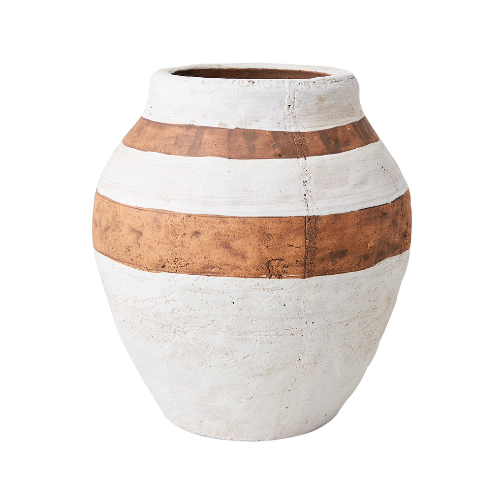 CAMILLE Kruka M, Vit/brun