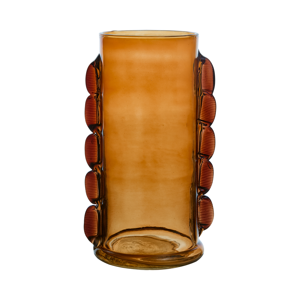 MIMOSA vas, bärnsten Ø16xH31 cm