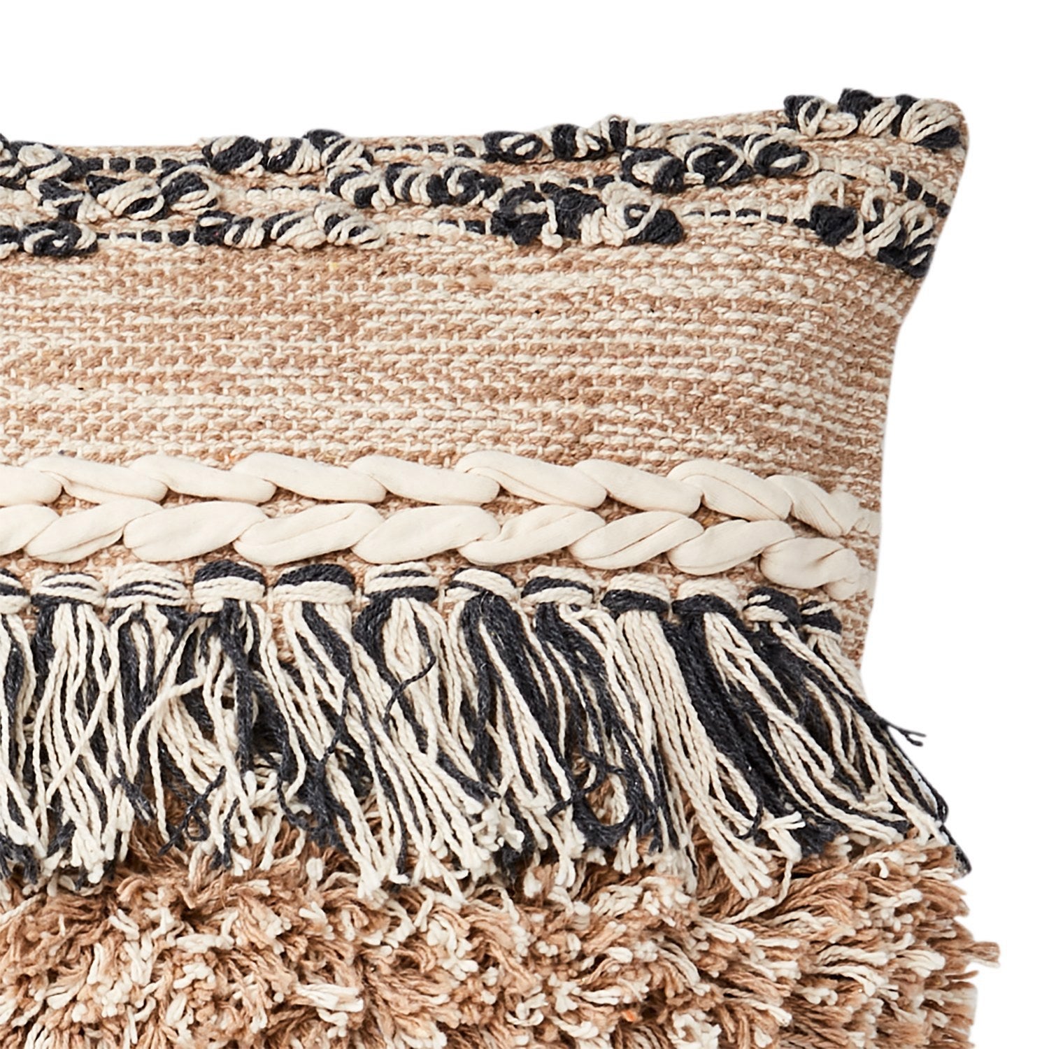 MINNA Kuddfodral, Beige/grå/elfenben