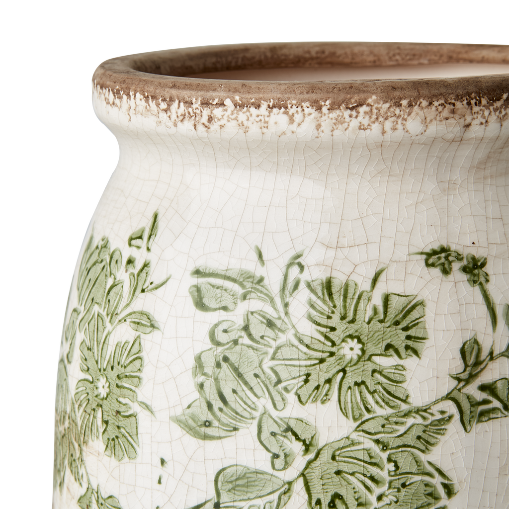 VICTORIA Urna L, Vit/grön