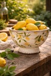 LEMONA Kruka M, Vit/grön/gul