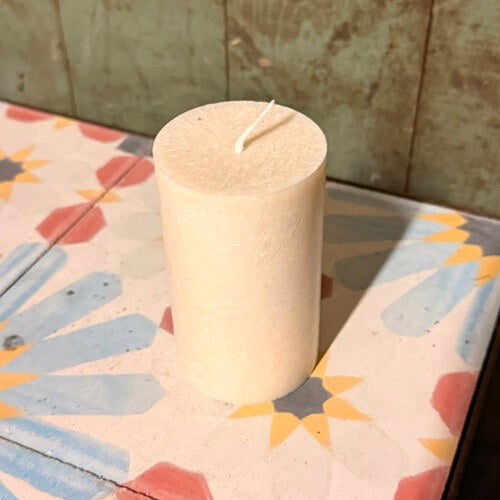 Olivvaxljus Ø6 cm – Vit, 10 cm