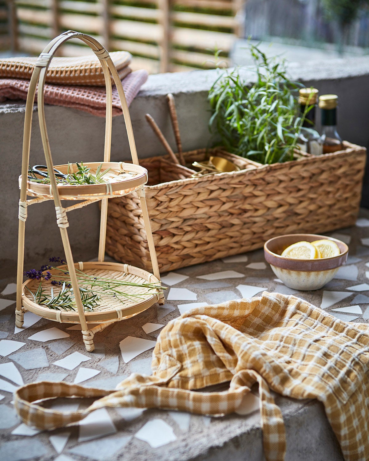 COSTA Skål S, Brun/flerfärgad