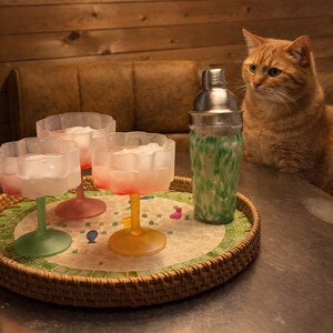 COCKTAIL Shaker, Klar/gul