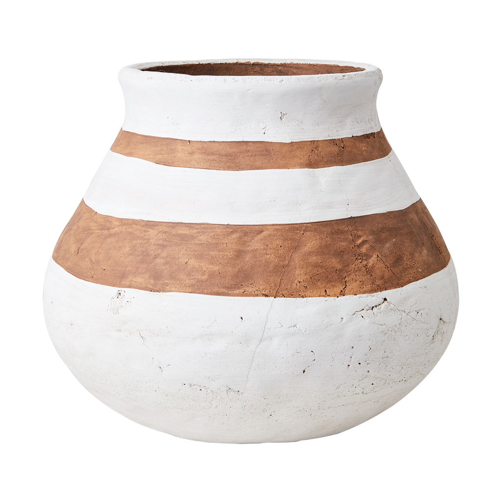 CAMILLE Kruka M, Vit/brun