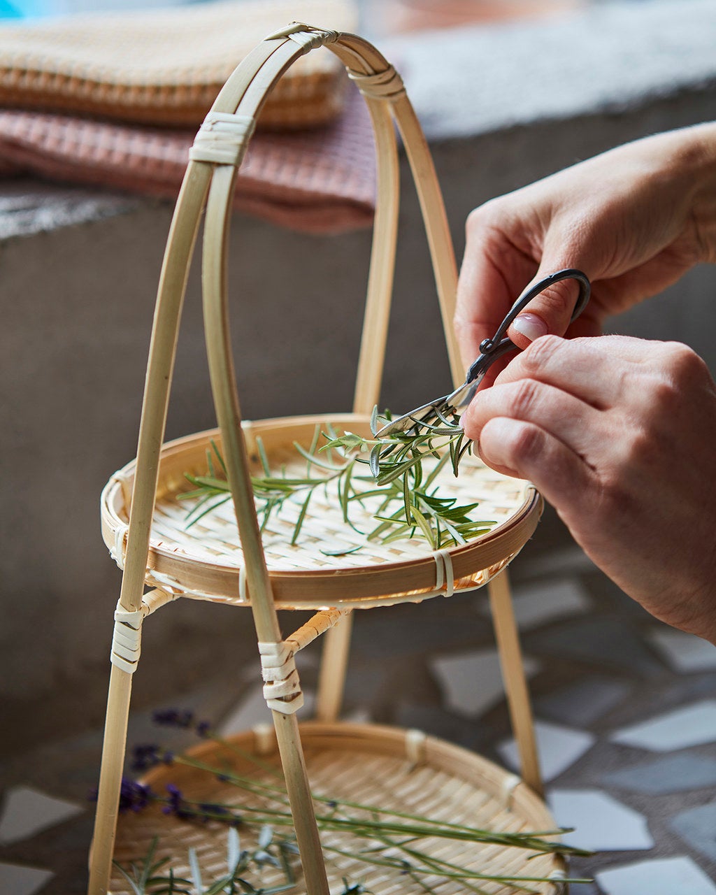 SUNNY Brickor på ställning, Natur/grön