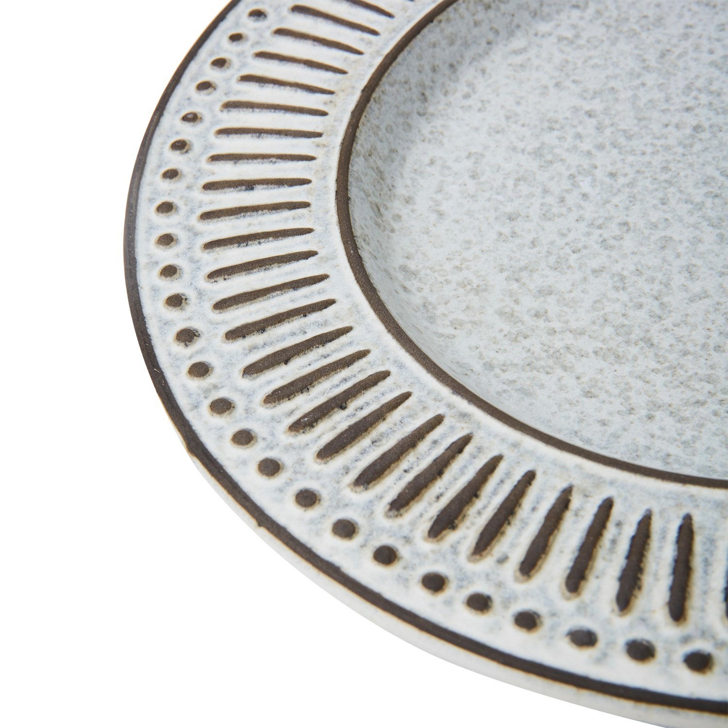 ANTONIA Tallrik, Grå/elfenben