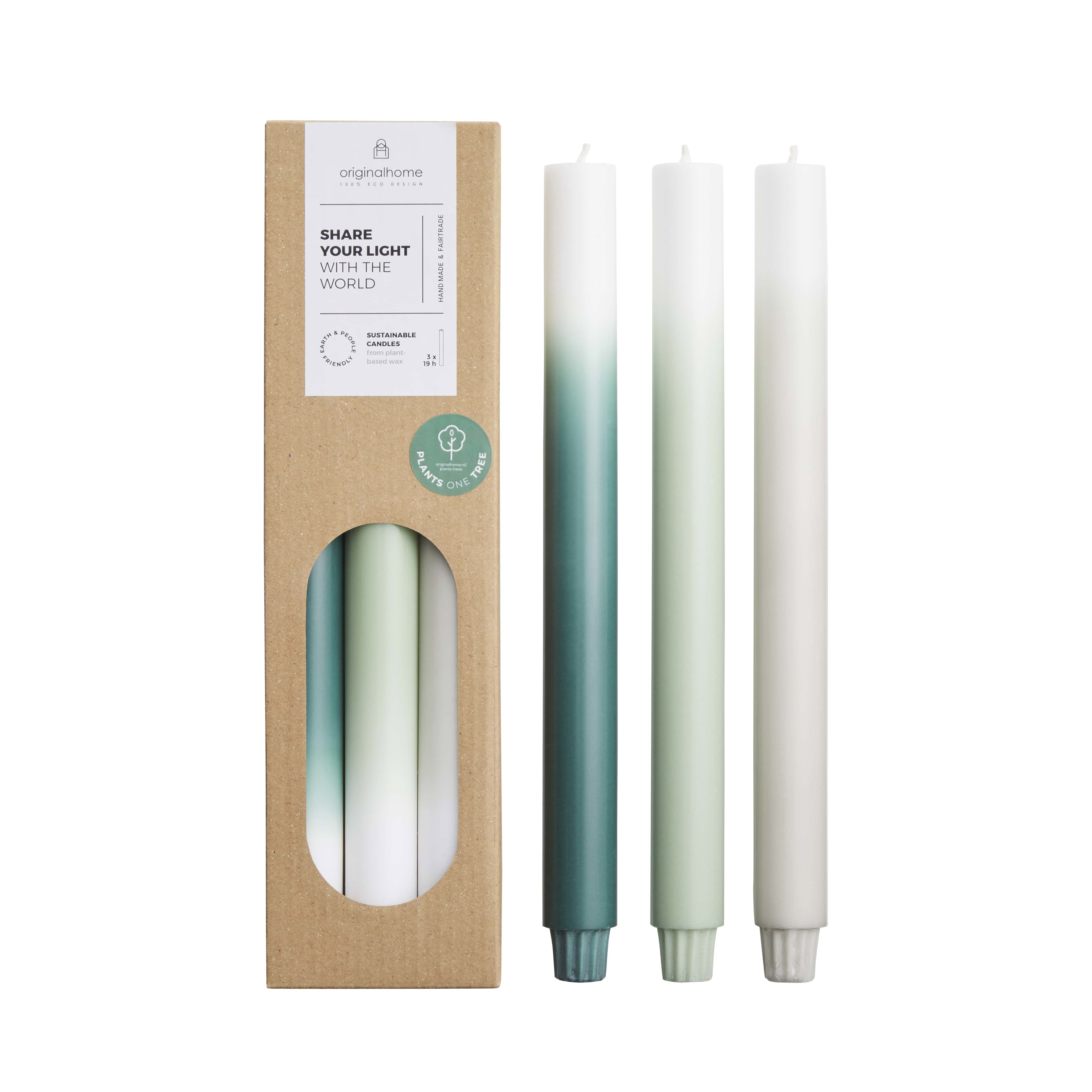 Ljus 3-pack 30cm Meadow Gradient 19h
