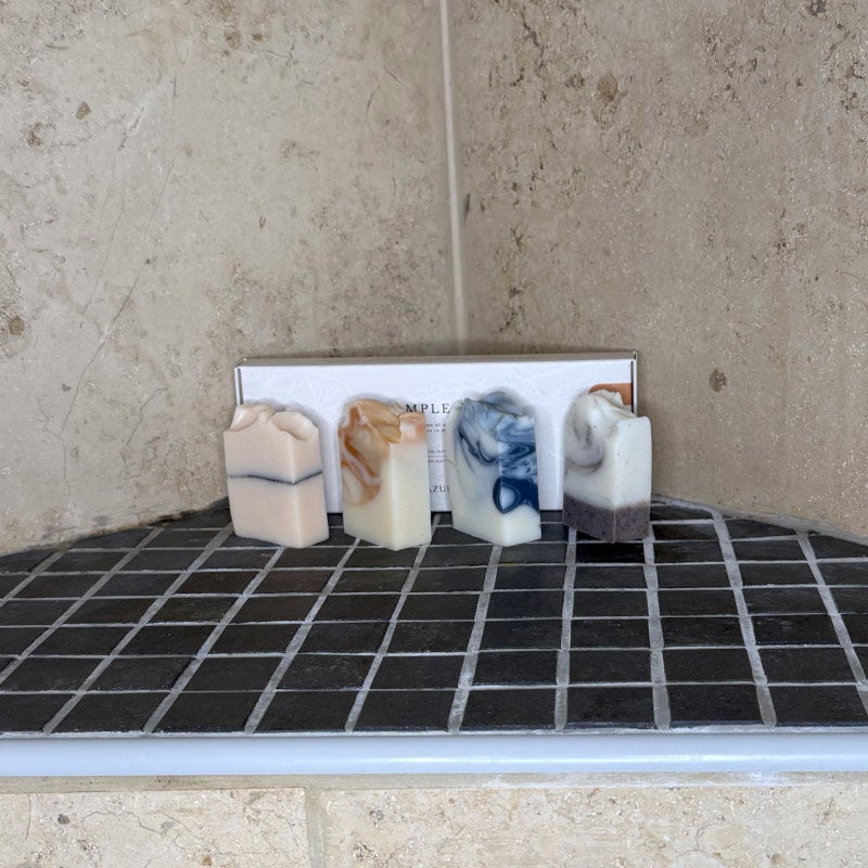 Azur Sample Set | 4 Natural Soap Bars | Handmade