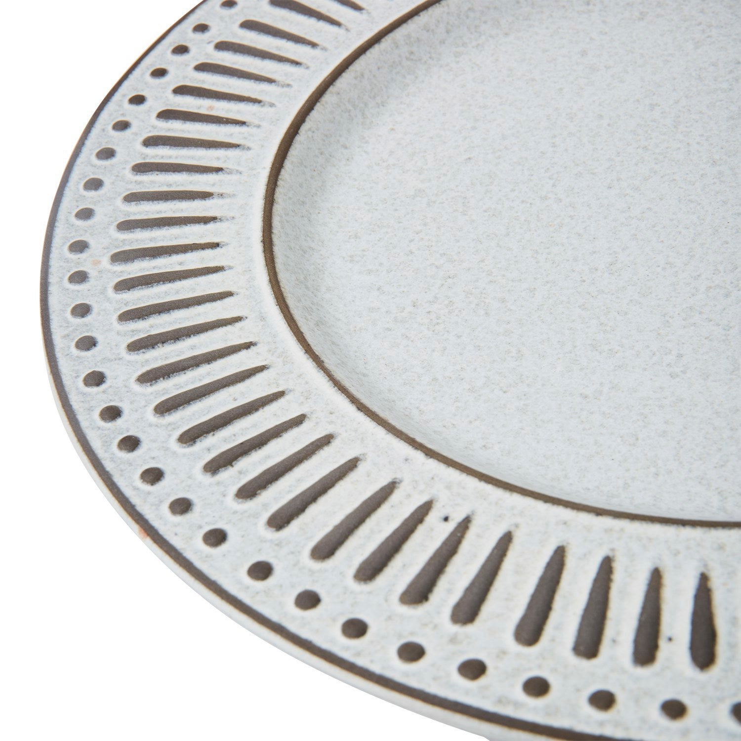 ANTONIA Tallrik, Grå/elfenben