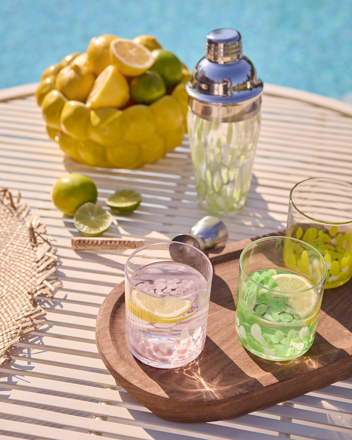 COCKTAIL Shaker, Klar/rosa