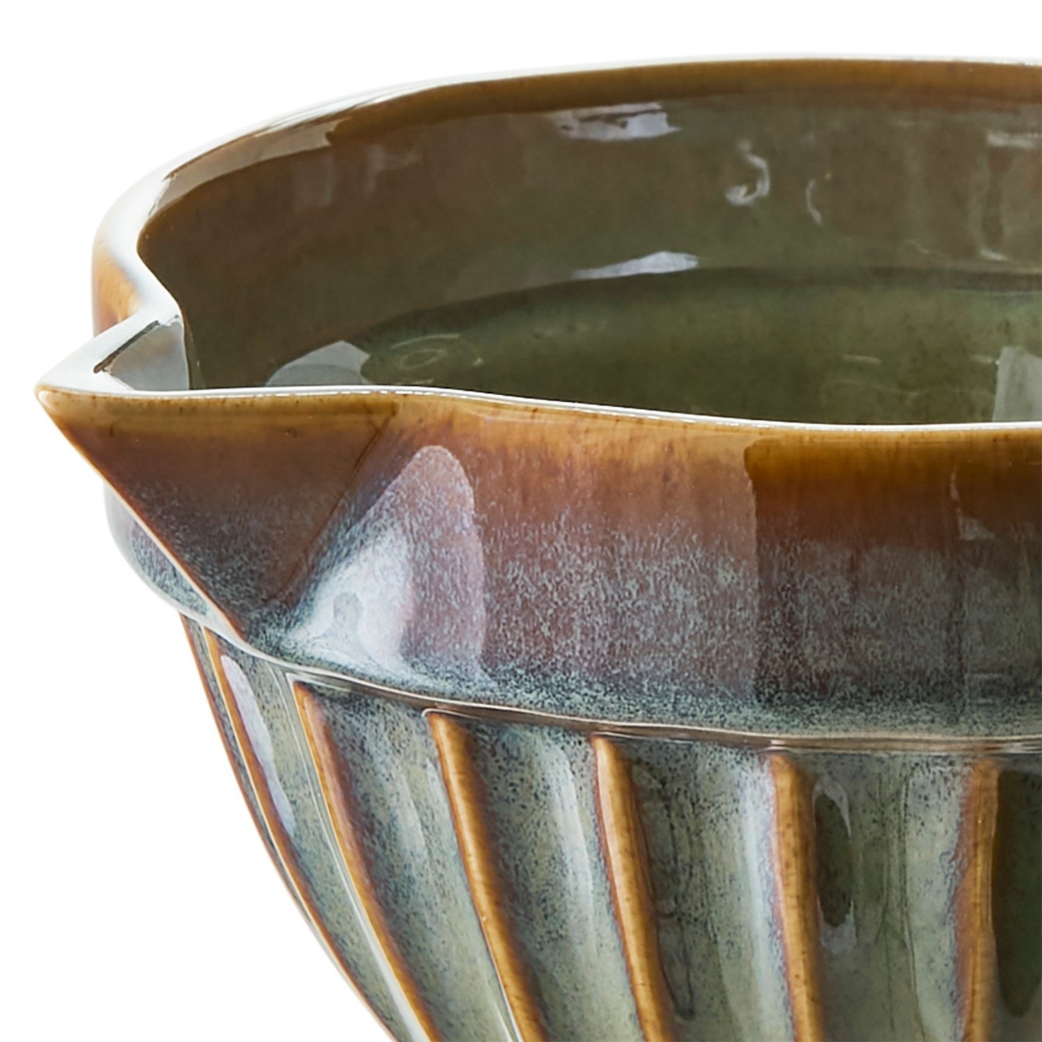 COSTA Skål med pip, Mörkgrön/brun